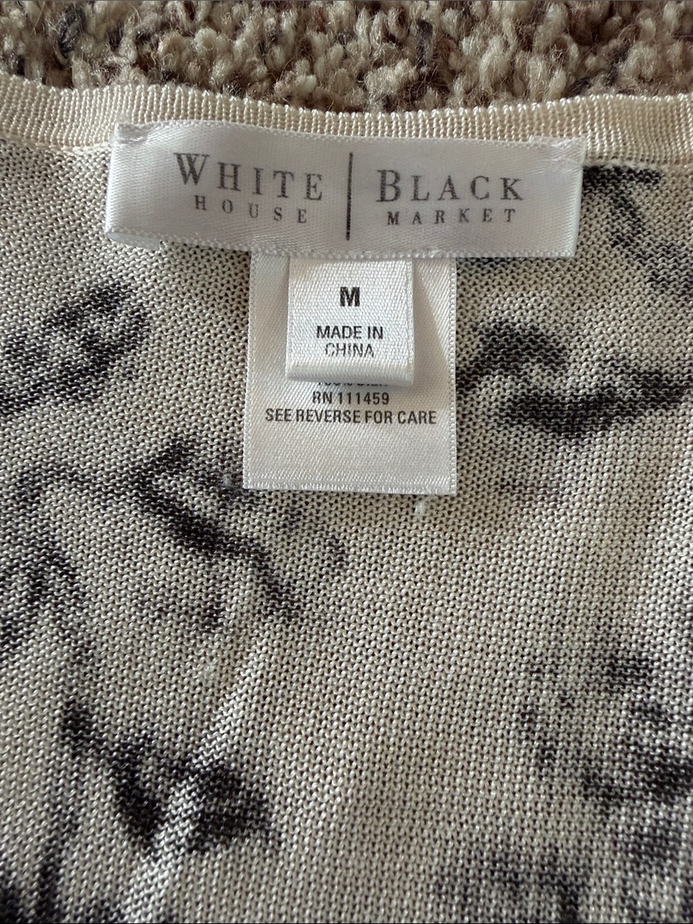 White House Black Market 100% Silk 3/4 Sleeve Tie Front Cropped Shrug - Picture 3 of 7